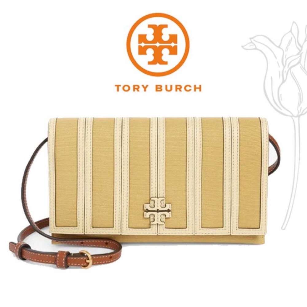 Tory Burch McGraw Canvas Panel Wallet Crossbody